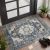 AMOAMI-2X3 Small Rug-Washable Rugs Entryway Mat Indoor-Soft Vintage Non Slip Rug