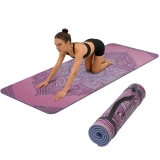 WUWAN Printed Yoga Mat 72″ x 24″ Thick 6mm Non-Slip Fitness Exercise Exercise Ma