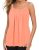 MANER Women’s Plus Size Cami Casual Pleated Chiffon Tank Top with Beaded Strap (