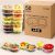 Lanasz 50 Sets 4.5 Oz Reusable snack containers with lids