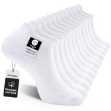 FITRELL 6 Pack Men’s Athletic Running Ankle Socks Cushioned Low Cut Tab Wicking