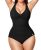 Popilush Tummy Control Shapewear Swimsuit One Piece Bathing Suit for Women Twist