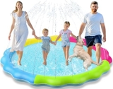 Kids Dog Splash Pad Sprinkler – Jasonwell Non Slip Dog Sprinkler Pad Splash Pool