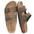 Litfun Unisex Cork Footbed Sandal Summer Slip On Slide Sandals with Adjustable B
