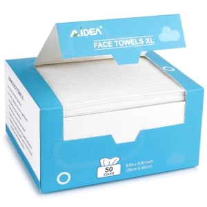 AIDEA XL Face Towels Disposable 50Ct