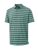 M MAELREG Mens Polo Shirts Short Sleeve Performance Dry Fit Striped Casual Sport