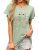 MAPICK Women’s Flower Graphic T-Shirts Cotton Vintage Wildflower Tees Cute Short