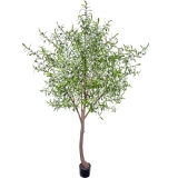 Niwellveb 8FT Fake Tree Artificial Olive Trees Artificial Indoor Realistic Potte