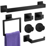 UPRONE Bathroom Hardware Accessories Set: Bath Towel Bar Set