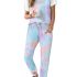 KIRUNDO Short Sleeve Tops for Women Summer Trendy Casual Crew Neck Plain T Shirt