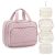 MDODO Travel Toiletry Bag for Women Hanging Cosmetic Organizer with Brush Compar
