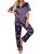 Ekouaer Silk Satin Pajamas Set Women Short Sleeve Sleepwear Soft Button Down Lou