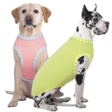 IECOii 2Pack Dog T-Shirts for Large Dogs | Breathable & Lightweight Fabric
