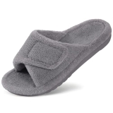 Litfun Unisex Orthopedic Slippers with Arch Support Adjustable Open Toe House Sh