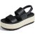 Lovee Cosee Black Platform Sandals for Women 2026 Flatform Water Sandals Chunky