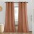NICETOWN Caramel Linen Curtains for Kitchen