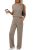 XIEERDUO Lounge Sets for Women Chocolate Brown Fall Clothes Beach Vacation Summe
