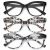 OUKEMAX 3-Pack Women’s Reading Glasses with Blue Light Blocking and Anti-Glare F
