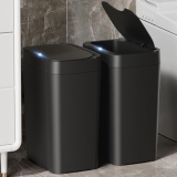 Vanpopubs 2 Pack 2.7 Gal Bathroom Trash Can with Lid