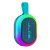 JLab, Pop Party, Portable Bluetooth Speaker, Waterproof, RGB LED Lighting, Navy