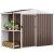 DWVO Outdoor Storage Shed 8x4FT with Rack