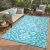 8×10 Large Outdoor Rug for Patio Rugs Waterproof