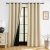RYB HOME 100% Blackout Beige Curtains for Living Room