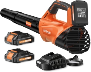 2026 Upgrade Leaf Blower, Leaf Blower Cordless with 2 * 2.6AH Batteries and Fast