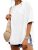 UNCLECAT Womens Oversized T Shirts Summer Trendy Short Sleeve Crew Neck Tops Loo