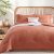 Geniospin Full Size Comforter Set – 7 Pieces Burnt Orange Bedding Set