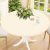 Smiry Round Spandex Tablecloth, Elastic Fitted Washable Tablecloths for 36″-44″