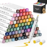 WELLOKB Alcohol Markers Set, 80 colors Alcohol Based Dual Tip
