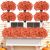 Powbrace 22 Bunch Outdoor Artificial Flowers with Plastic Plants Violets Faux Fl