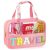 Snack Bag for Travel, Chenille Letter Clear Makeup Bag