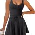 Imily Bela Women’s Cable Short Sleeve Sweaters Tops Solid Lapel V Neck Knit Casu