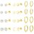 adoyi Gold Hoop Earrings Set for Women Hypoallergenic Surgical Steel Earrings fo