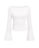 PRETTYGARDEN Womens Long Sleeve Shirts 2026 Spring Crop Going Out Tops Casual Bo