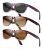 QALLY Polarized Sunglasses Womens Square Womens Sunglasses Trendy Classic Retro