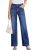 Sidefeel Women’s Wide Leg Jeans High Waisted Stretchy Tummy Control Denim Pants
