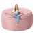 lilanoon 4FT Bean Bag Chair with Ultra Soft Velvet Cover Bean Bag Sofa with Memo