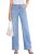 Sidefeel Women’s Wide Leg Jeans High Waisted Stretchy Tummy Control Denim Pants