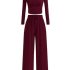 TFSDOD Womens Tops Women’s Plus Size Sweatshirt Smocked Tops Women 5X Long Sleev