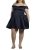 David’s Bridal Off-the-Shoulder Drop Waist A-Line Mini Dress