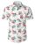 Men’s Hawaiian Shirt Funky Blue Beach Printed Tropical Beach Shirt Casual Button