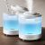 [2 Packs] Homvana 1.5L Cool Mist Top Fill Humidifiers for Bedroom & Baby Nursery