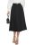 Casly Lamiit Black Skirt Women Summer Knee Length Skirt A Line High Waisted Skir