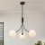 CNRATYE 3-Light Modern Farmhouse Black Chandeliers for Entryway