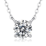 Ve Celestelle Moissanite Necklace for Women 1-2CT D Color VVS1 Clarity Lab-Creat