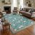 GarveeHome Boho Leaf Rugs for Bedroom