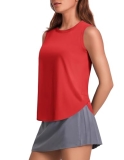 PINSPARK Workout Tops for Women UPF 50+ Athletic Tanks Ice Silk Yoga Tank Top Sl